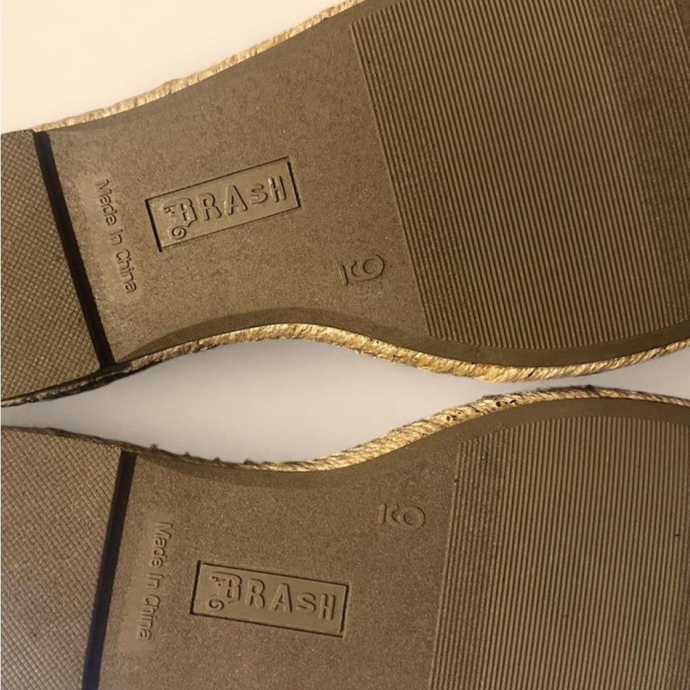 Brash women’s faux suede espadrille ankle strap flats - Picture 3 of 3